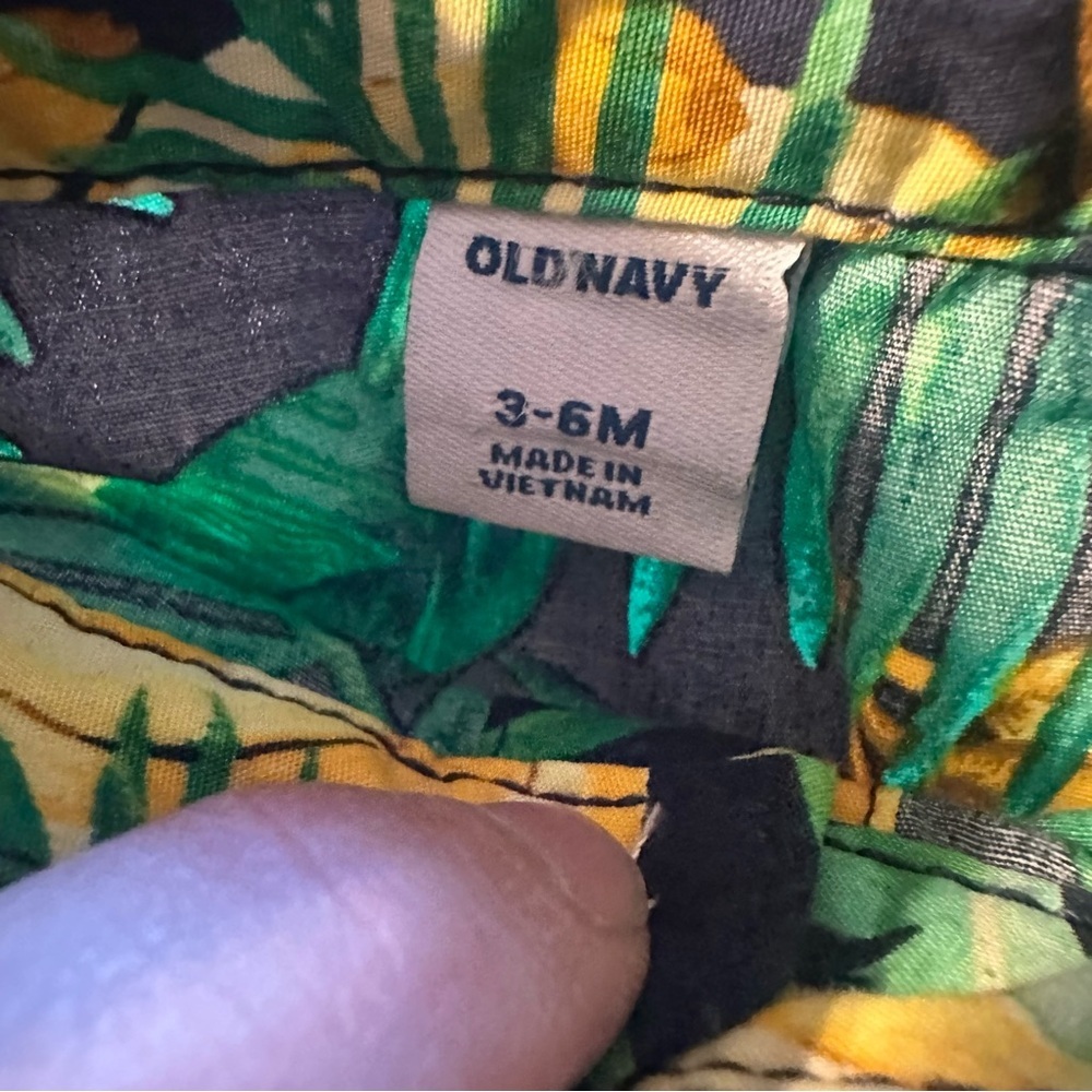 Old Navy Kids Tropical Leaf and Banana Shirt - Picture 4 of 4